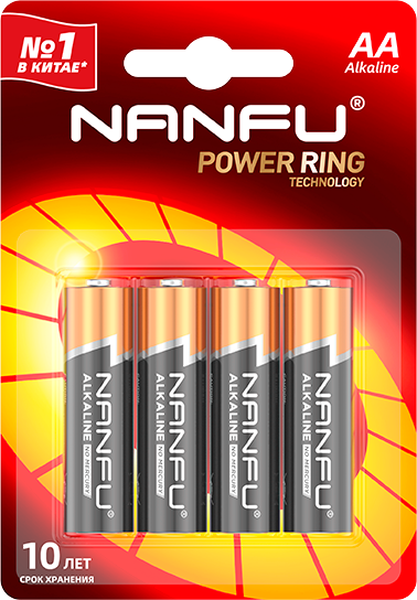 Nanfu Батарейка щелочная AA (4шт.)