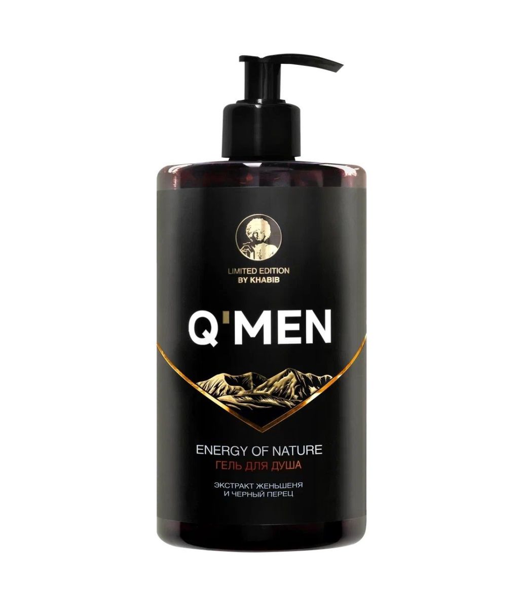 Q’men гель для душа мужской энергия природы, 640 мл