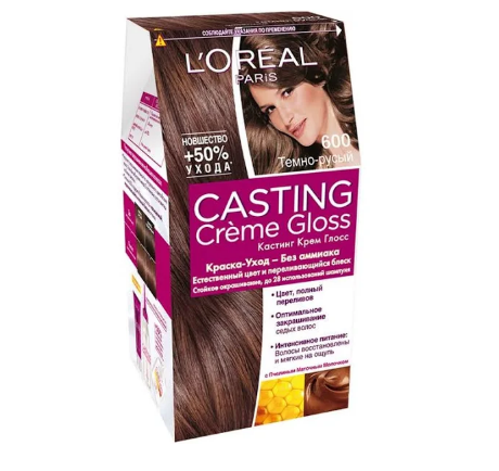 L'Oreal Paris Casting Creme Gloss краска уход для волос 600 темно русый