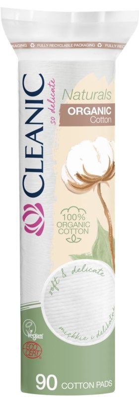 Cleanic Naturals Organic Cotton ватные диски гигиенические 90 шт