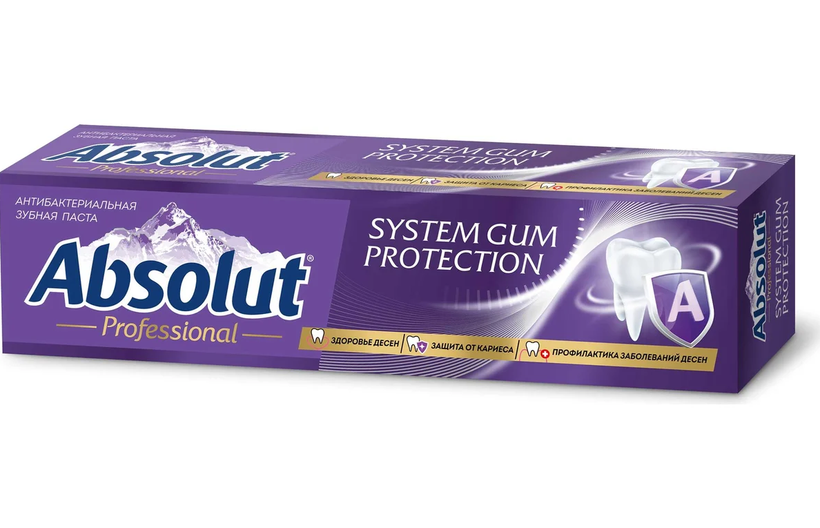 Absolut зубная паста pro system gum protection 110 г система защиты десен профилактика болезней и воспалений в пенале