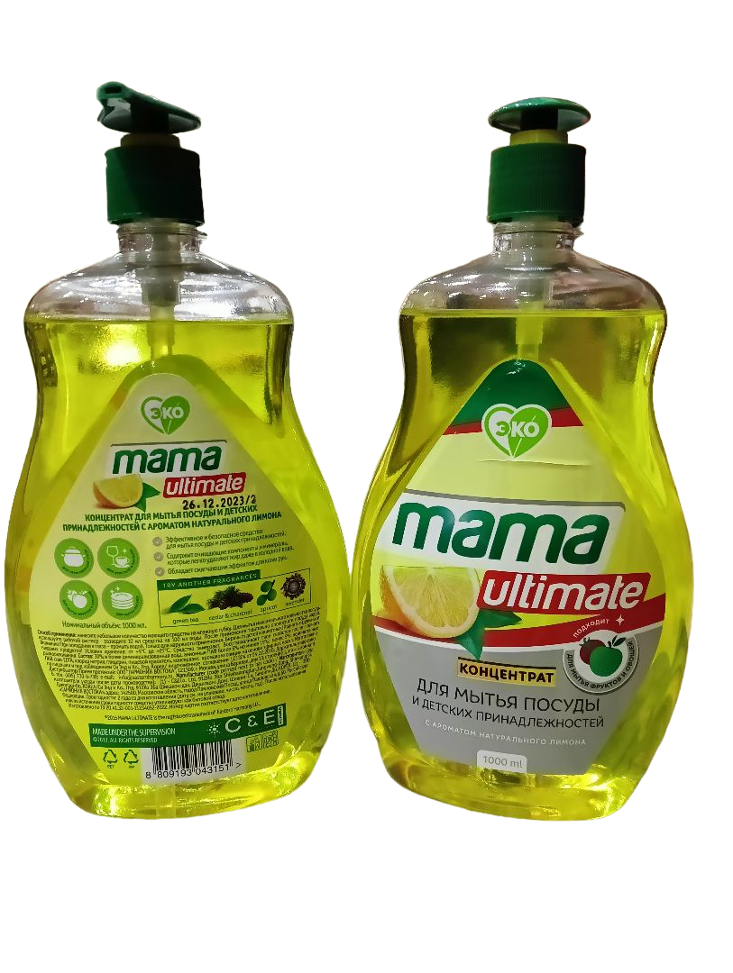 Япония мama lemon ultimate конц гель для посуды и дет принадл лимон 1л