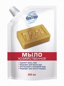 Мистер Чистер мыло хозяйственное жидкое дой пак 500мл