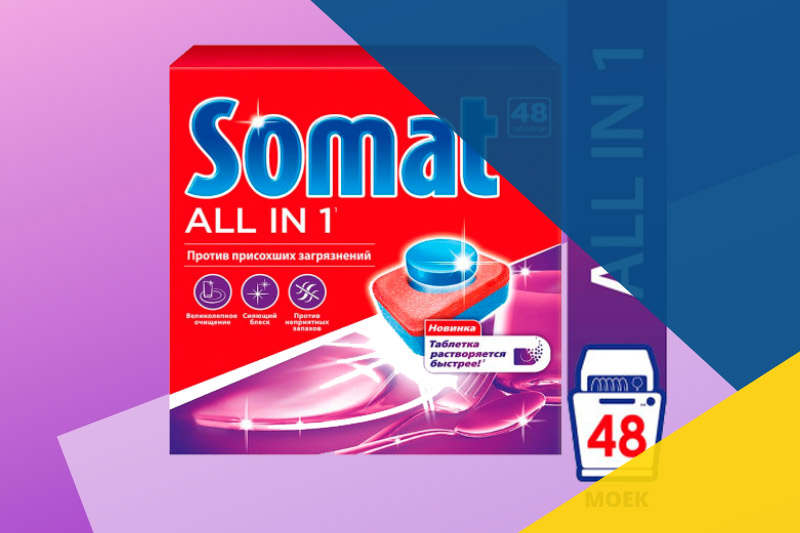 New! Таблетки для посудомоечных машин Somat
