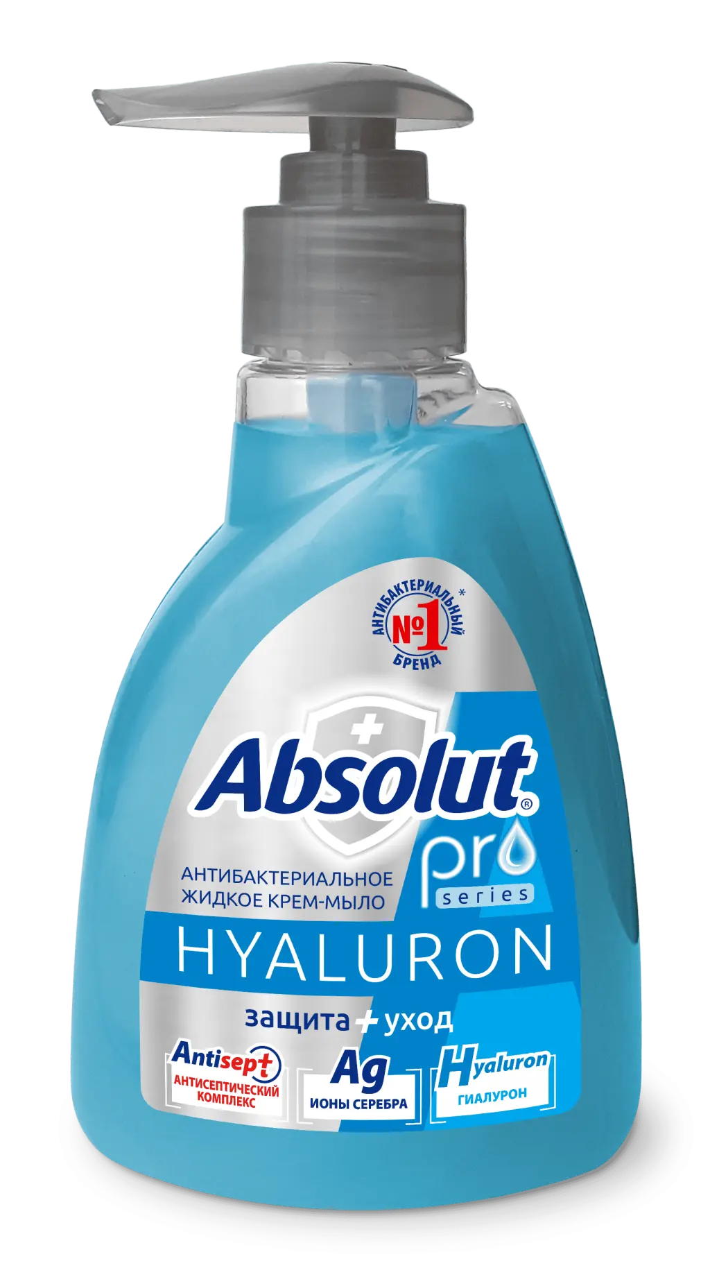 ABSOLUT PRO жидкое мыло серебро гиалурон 250 г