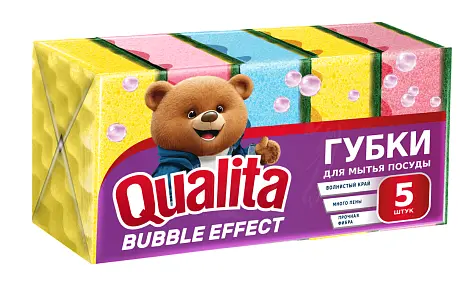 Qualita губки кухонные effect 5 шт