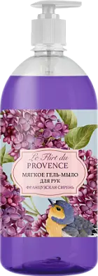 Le Flirt Du Provence мягкое гель мыло для рук французская сирень 1000 мл