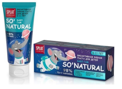 Splat junior зубная паста бабл гам 6-11 лет 73гр 