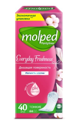 Molped ежедневные прокладки ежедневная свежесть 40шт 