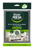 Master FRESH эко салфетки целлюлозные  антимикробная добавка 15*18см 3шт spontex испания