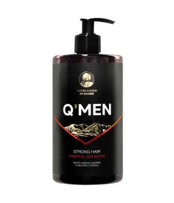 Q’men шампунь сила и укрепление мужской, 640 мл 