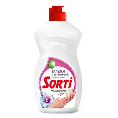 Sorti бальзам для мытья посуды с витамином е 450 мл 