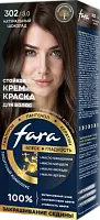 Fara nc new стойкая крем краска для волос 302/3.0  натуральный шоколад
