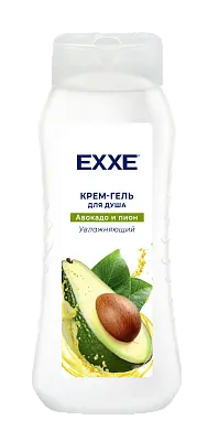 Exxe увлажняющий крем гель для душа авокадо и пион 400 мл