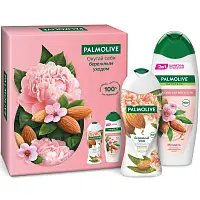 Palmolive пн бережный уход и шелковистая мягкость гель крем для душа 250 мл+шампунь кондиционер 2 в1 450 мл