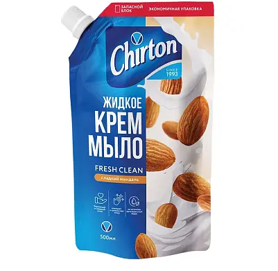 Chirton жидкое крем мыло сладкий миндаль 500 мл дой пак