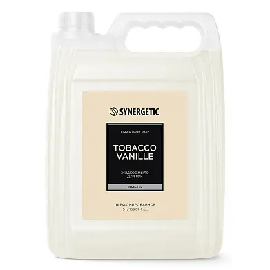 Synergetic жидкое мыло для рук tobacco vanille табак ваниль 5 л