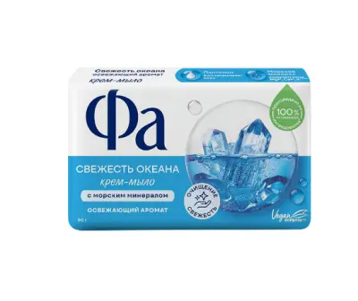 Фа твёрдое крем мыло свежесть океана 90 г новинка 