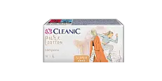 Cleanic pure cotton тампоны super 16 шт