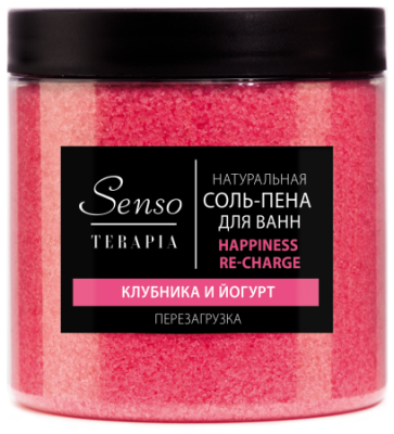 Senso Terapia соль пена для ванн перезагрузка happiness re charge 600 г 
