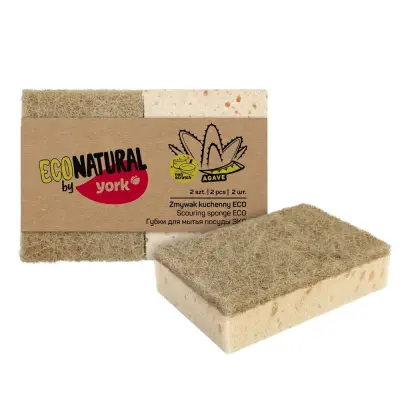 York губки для посуды эко 2 шт 