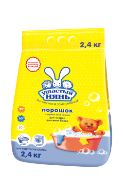 Ушастый Нянь стиральный порошок детский 2,4 кг 