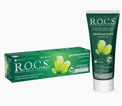 ROCS зубная паста двойная мята 74 гр 