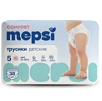 Mepsi детские подгузники трусики comfort xl 12 20 кг 38 шт