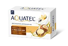 AQUATEL крем мыло твердое классическое масло ши 90 г