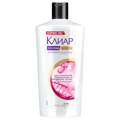Клиар шампунь против перхоти восстановление поврежденных и окрашенных волос 650 мл 