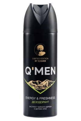 Q'men дезодорант мужской энергия и свежесть, 200 мл 