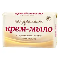 Невская Косметика крем мыло с протеинами шёлка натуральное 90 г