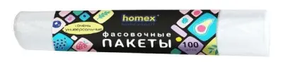 Homex пакеты Очень универсальные фасовочные 24*37 100шт 