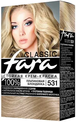 Фара краска для волос 531 Платиновая блондинка