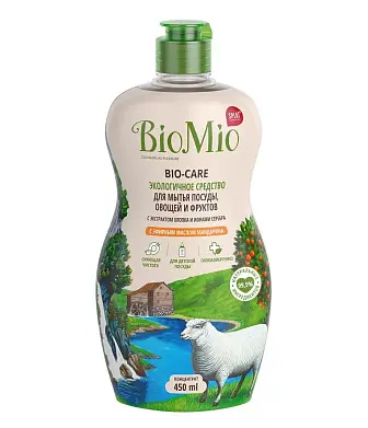BioMio bio care средство для мытья посуды мандарин 450мл экспортный вариант