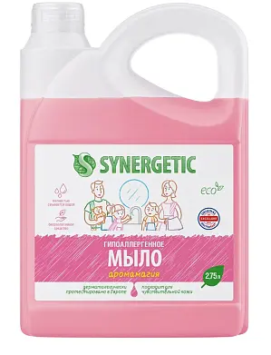 Synergetic мыло жидкое биоразлагаемое для мытья рук и тела аромамагия 2,75 л