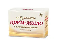 Невская Косметика крем мыло с протеинами шёлка натуральное 4*100 г