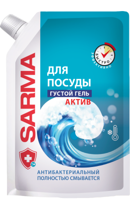 Sarma средство для посуды актив дой пак 1л 