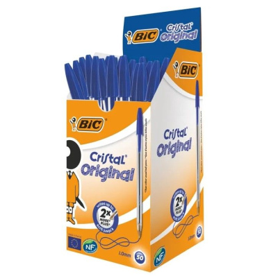 BIC Ручка КРИСТАЛ синяя (1шт) 
