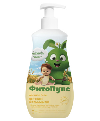 Fito bomb детское крем мыло овсяное безе серии фитопупс 290 мл 