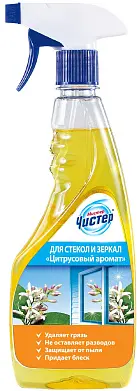 Мистер Чистер средство для мытья стёкол и зеркал аромат цитруса с курком 500 мл