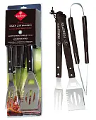 FORESTER Набор для барбекю 3 предмета: лопатка, щипцы, вилка (6)