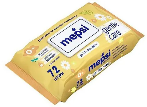 Mepsi влажные салфетки ромашка детские care 72 шт