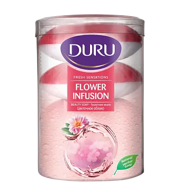 Duru fresh sensations туалетное мыло цветочное облако 4*100 гр