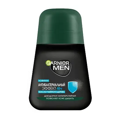 Garnier дезодорант антиперспирант роликовый для тела men антибактериальный эффект 48 ч мужской 50 мл