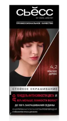 Сьёсс краска для волос 4-2 красное дерево 