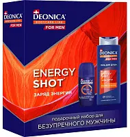DEONICA for men подарочный набор energy гель для душа + ат ролик 2023