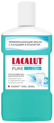 Lacalut ополаскиватель д/полости рта pure 475 мл 