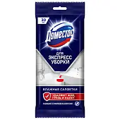 Доместос чистящее средство для уборки влажные салфетки для поверхностей антибактериальные 30 шт