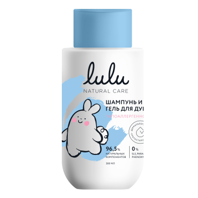 Lulu шампунь и гель для душа 3+ 300 мл 